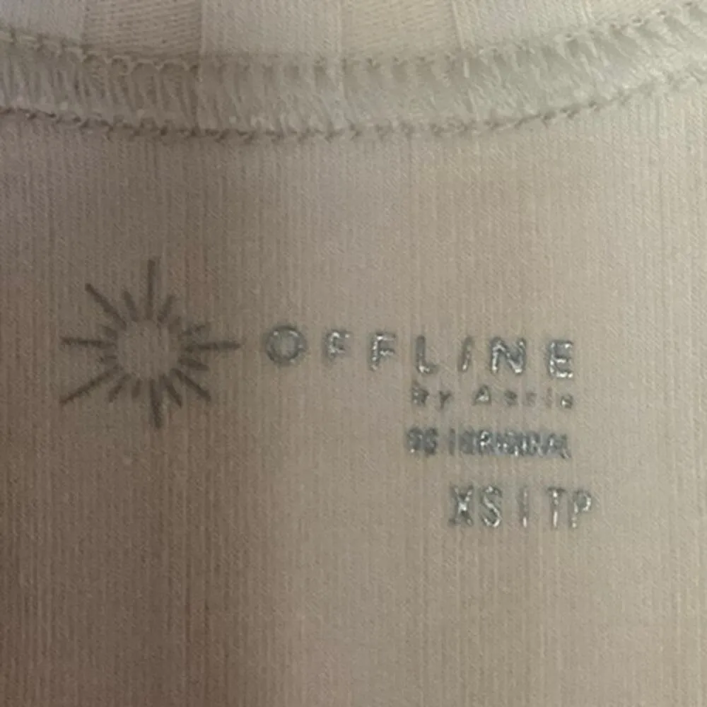 American Eagle Offline By Aerie Cream Sleeveless Scoop Neck Midi Tank Dress XS - Image 4