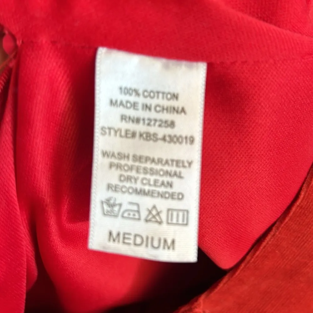 Criss Cross Light Rust Corduroy Skirt sz M Orange Size M - Image 6