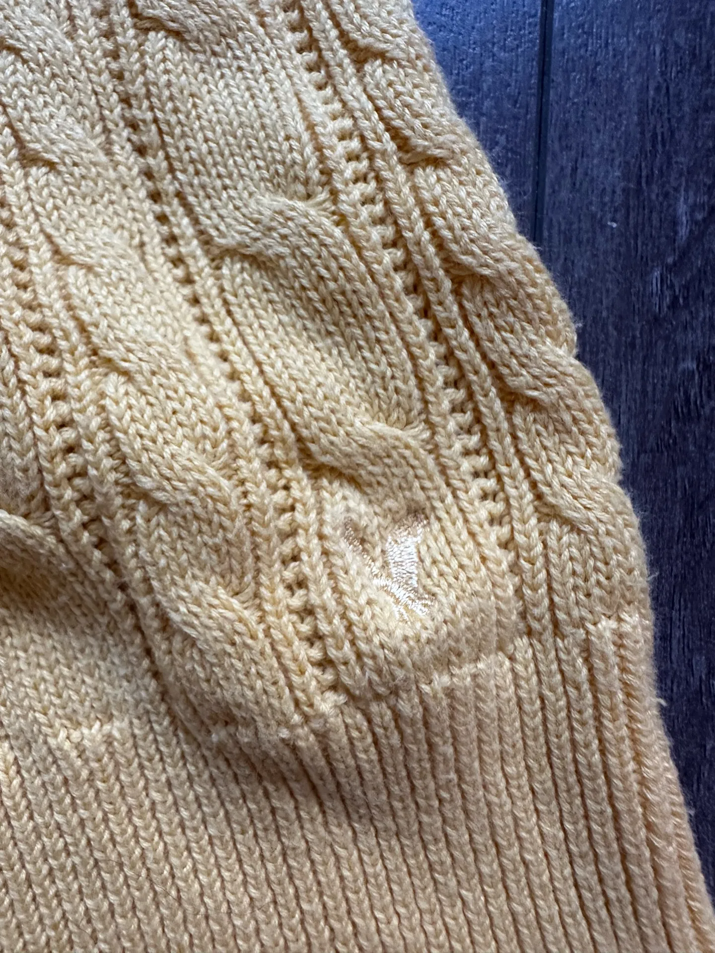 Vintage American Eagle Cable Knit Sweater - Image 3