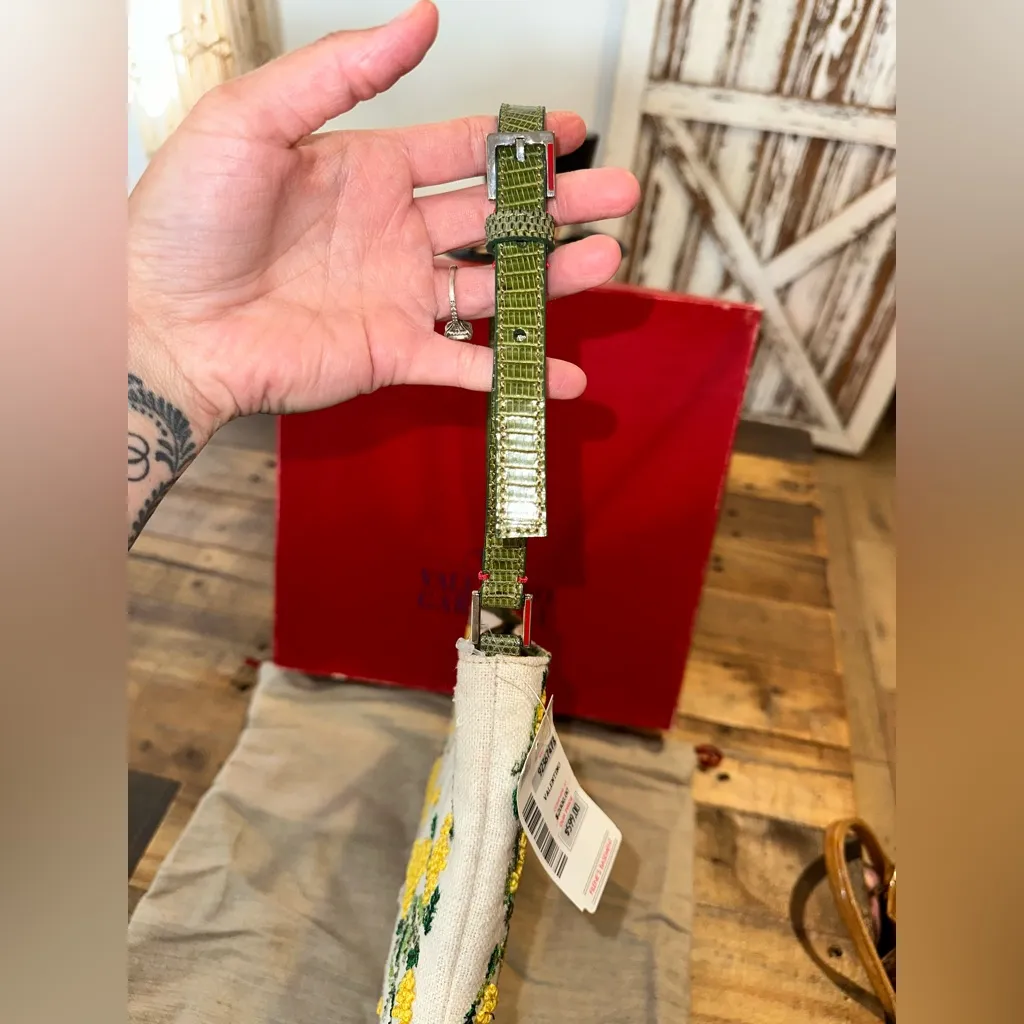 VINTAGE RARE Valentino Garavani Bauletto Cavallino MaculatoLucertolaTesta MiMoro - Image 6