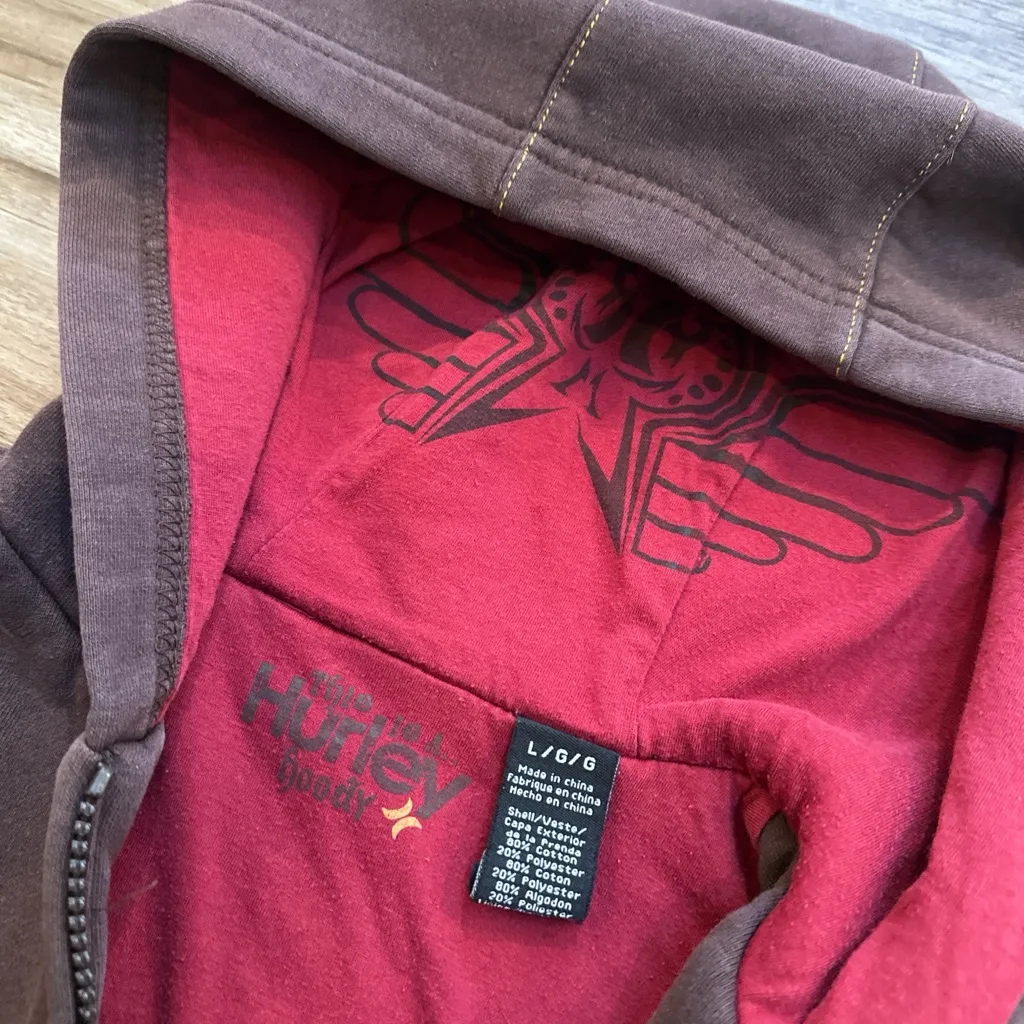 VTG Ed Hardy Brown Zip-Up - Image 4