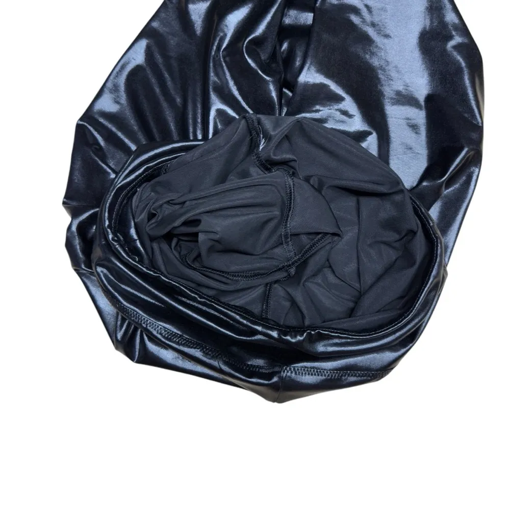 Chocolate USA Jet Shimmer Legging Stretch Athletic Yoga Gym Workout Size Small Black - Image 11