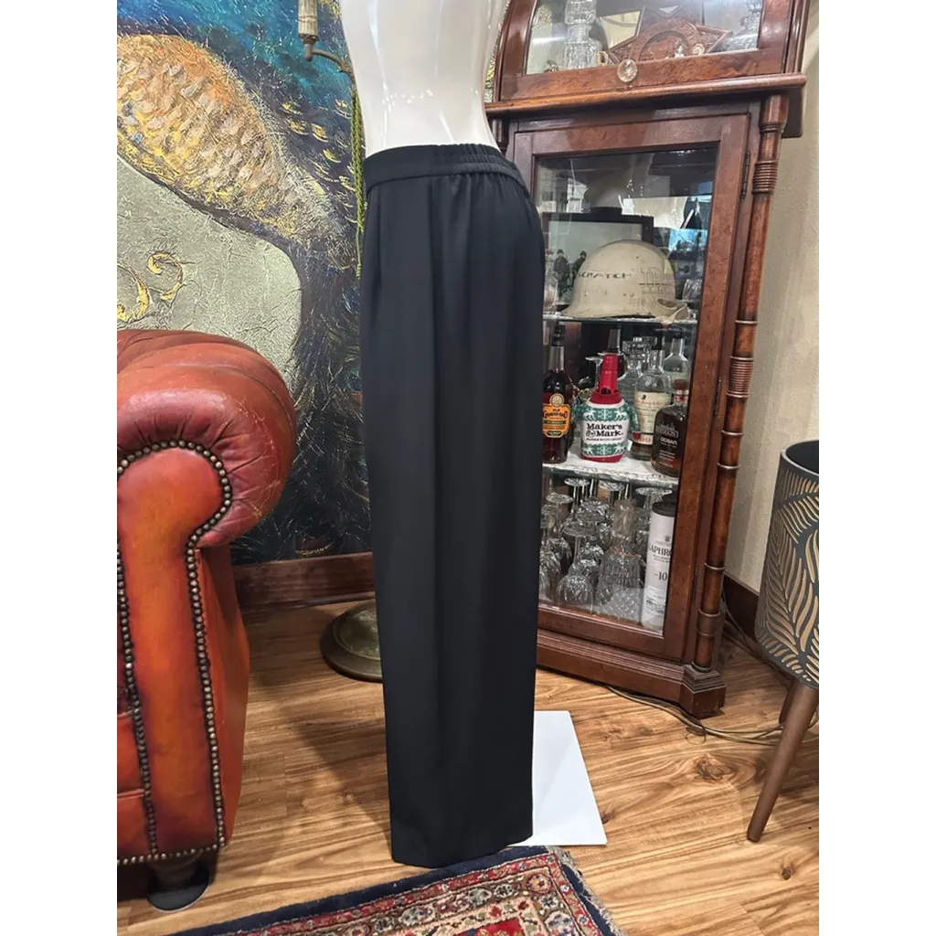 Women's Reggio Black Sleeveless Vest & Pantsuit Set Size 12 - Image 6