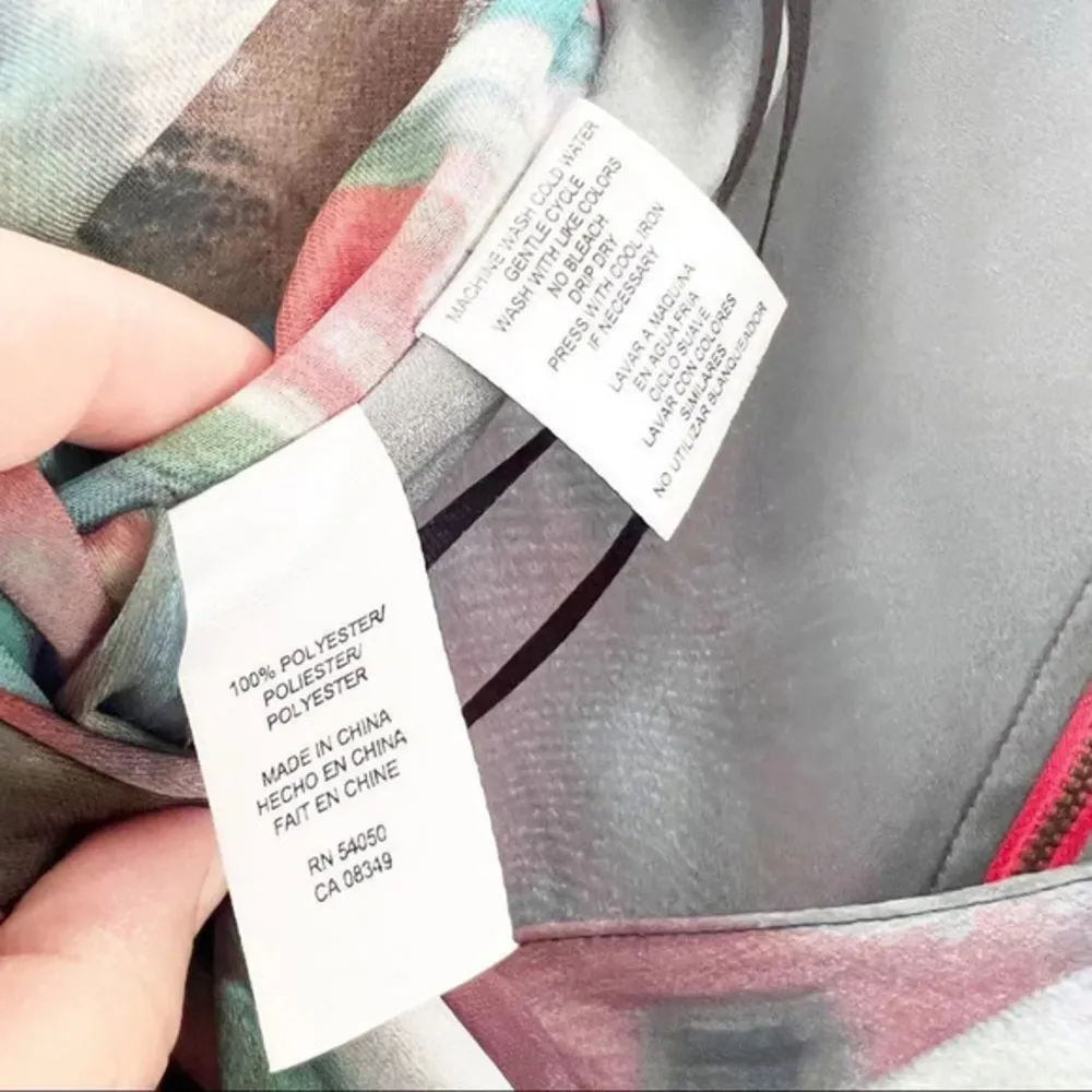 Rachel Rachel Roy Watercolor Print Dress Size‎ Small Spring Wedding Guest Party Green - Image 4