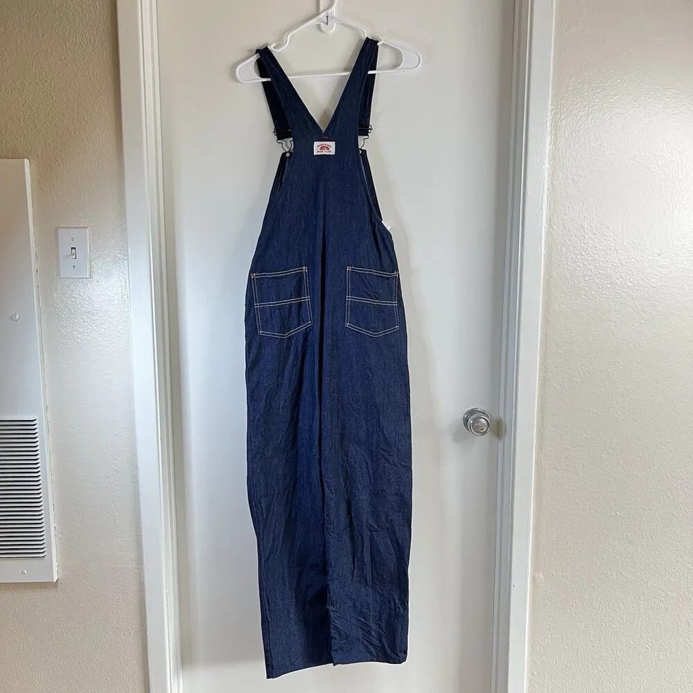Vintage Round House Overalls Patchwork Grunge Work 80s USA Blue Size undefined - Image 2