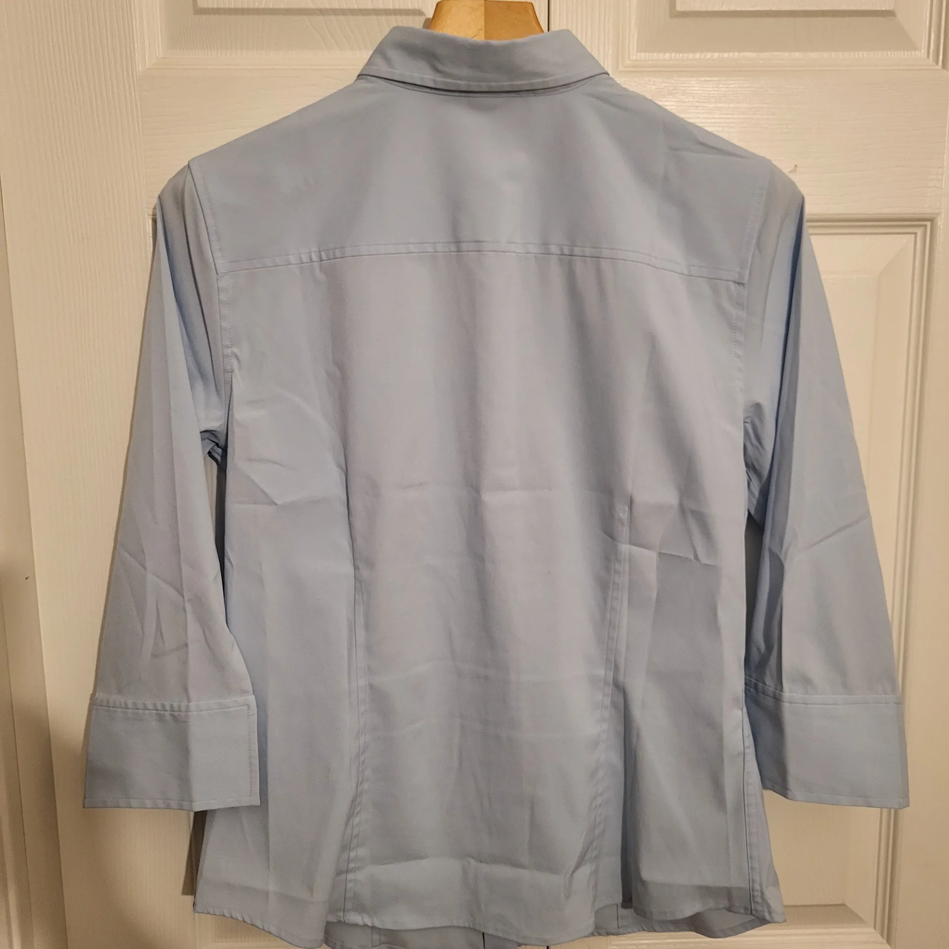 EXPRESS  Men's Sky Blue Dress Shirt - Image 4
