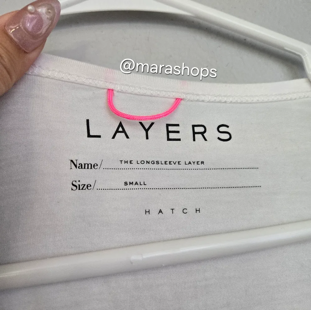 Hatch Layers The Long Sleeve Layer Tee White Size undefined - Image 2