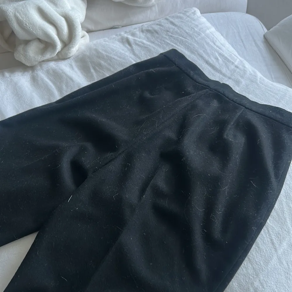 Bogner Wool + Cashmere Trousers Black Size 8 - Image 6