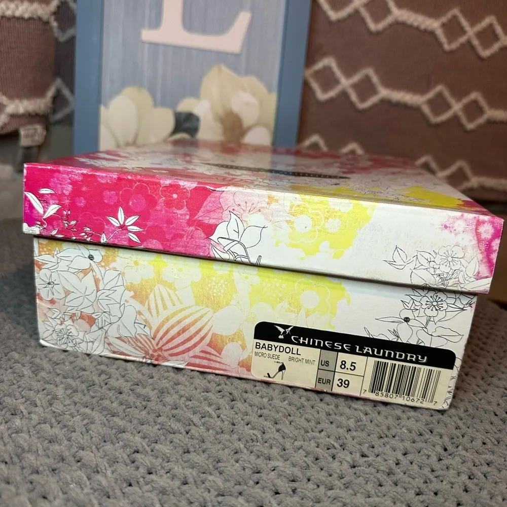 NEW in box Chinese Laundry Teal Gemstone High Heels - Image 3