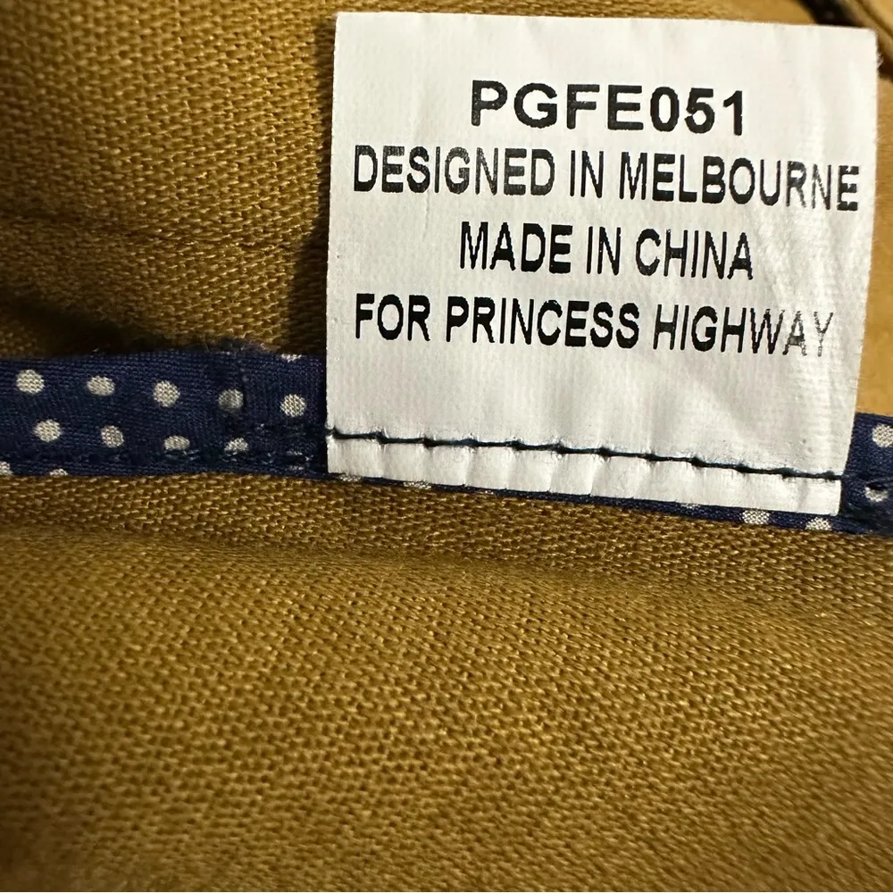 Princess Highway Cotton Tan Jacket Pea Coat Short Trench Button Up Womens 12 - Image 8