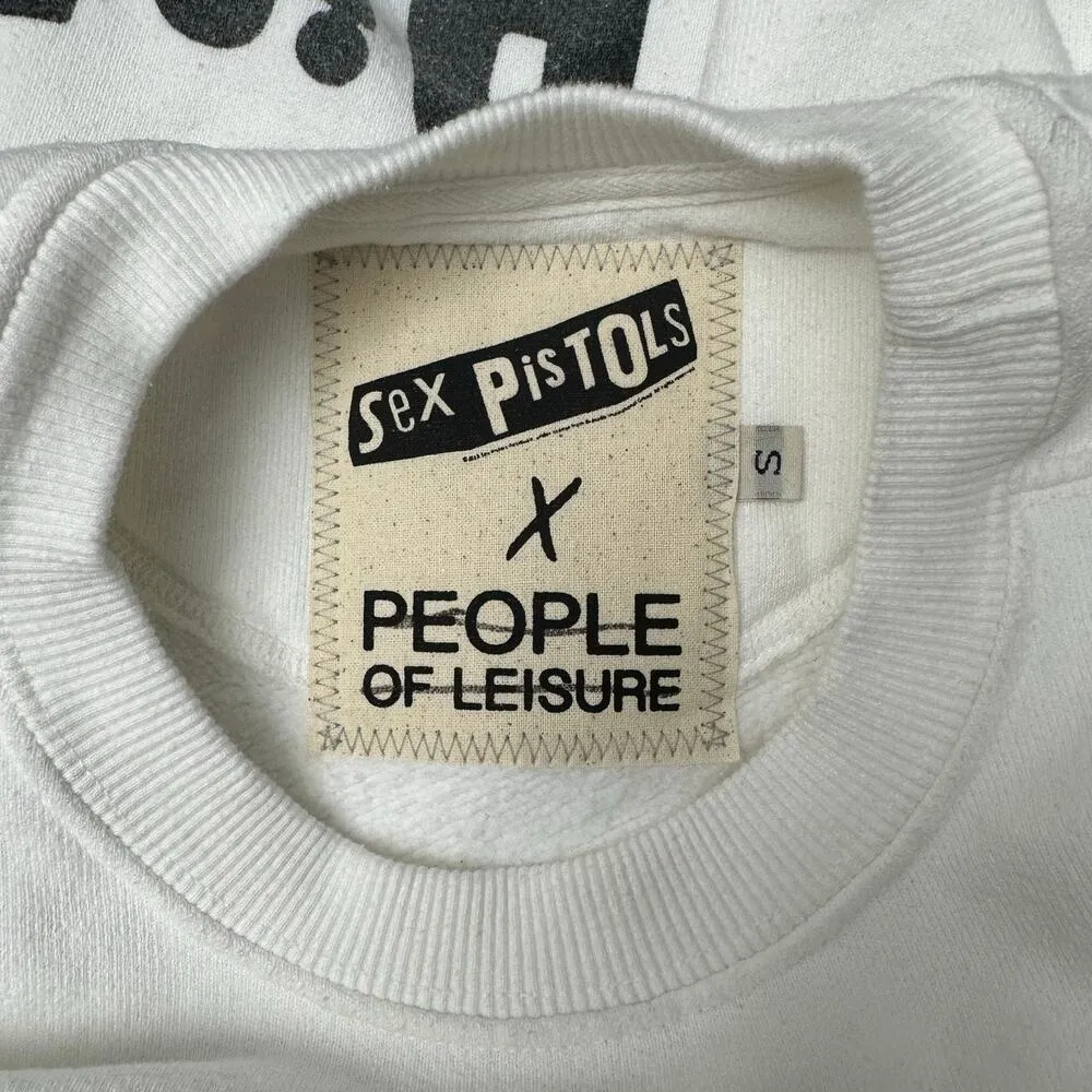 Sex Pistols Sz Small God Save The Queen Sweatshirt Graphic Fleece Tee Cozycore - Image 7