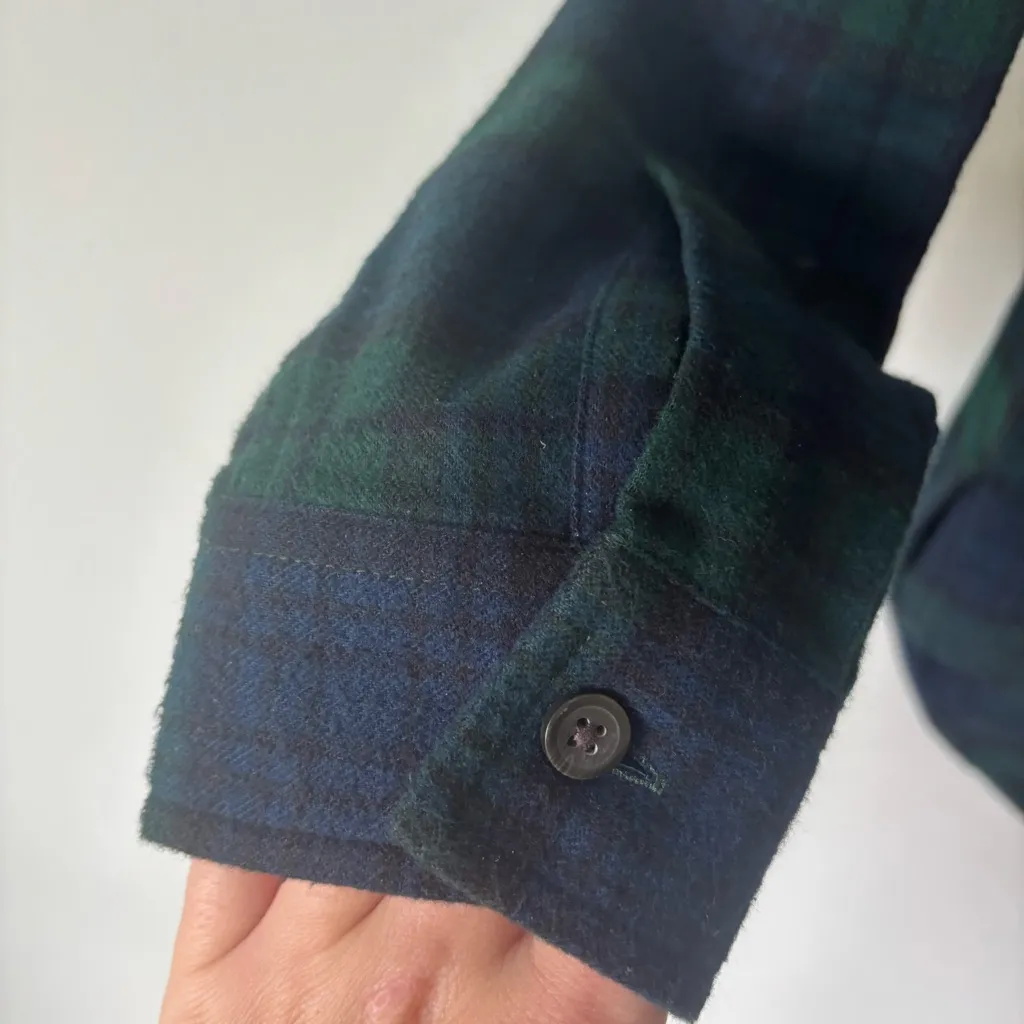 L.L. Bean Scotch Plaid Flannel Shirt Quarter - Image 7