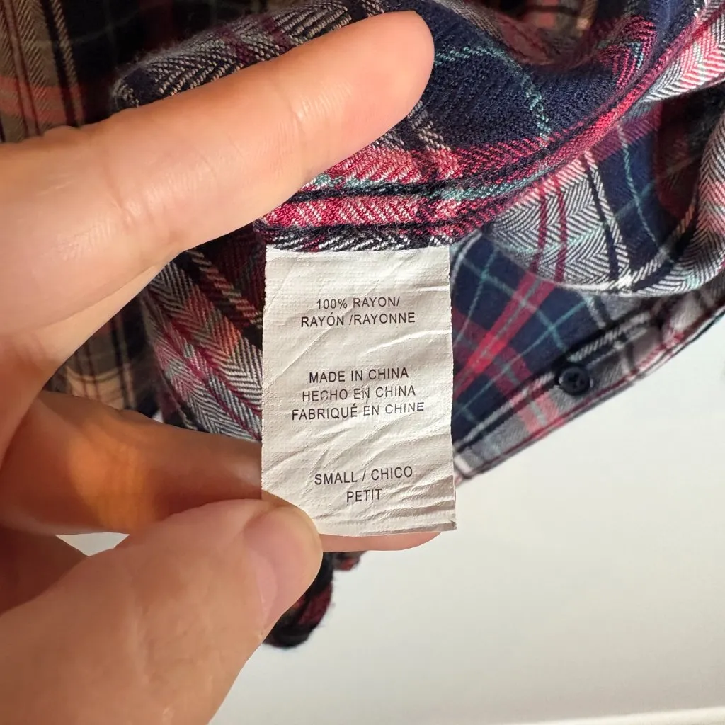 Rails plaid flannel button down shirt - Image 5