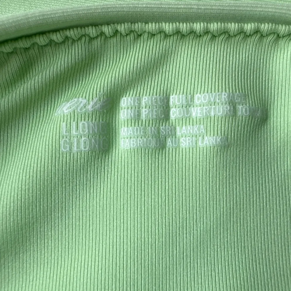 Aerie Lime Green One Piece Swimsuit Size Large Long - Image 5