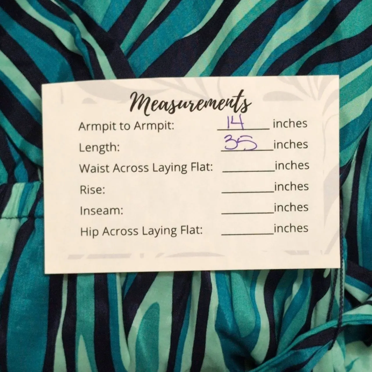 NWT Trina Turk Planetary 2 Abstract-Print Faux-Wrap Dress Wavy Blue Teal V-Neck - Image 9