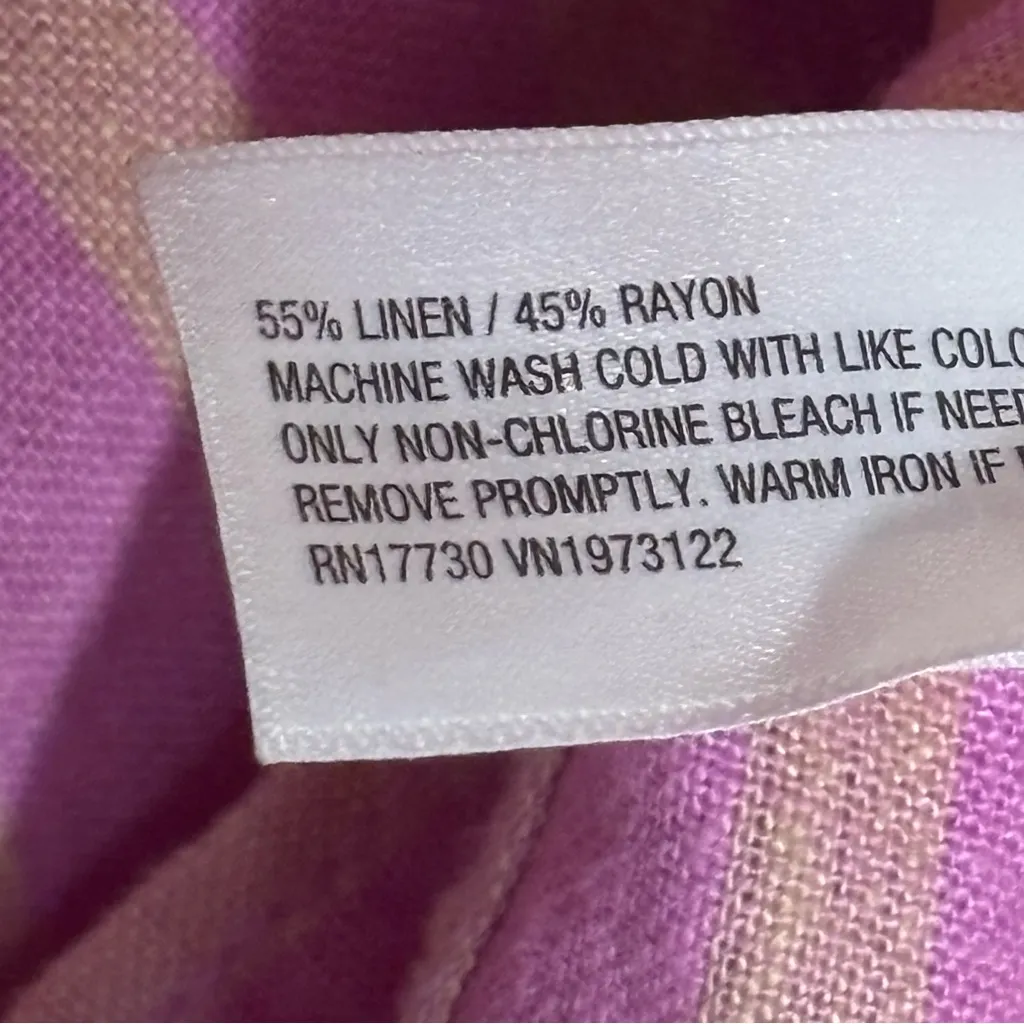 Universal Thread Lavender and Gold Striped Women’s Shirt - Image 9