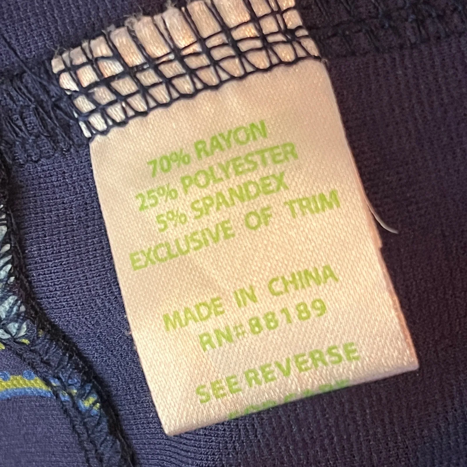 Lilly Pulitzer Jonah Belted Print Dress Women Blue Green Floral Size Medium - Image 5