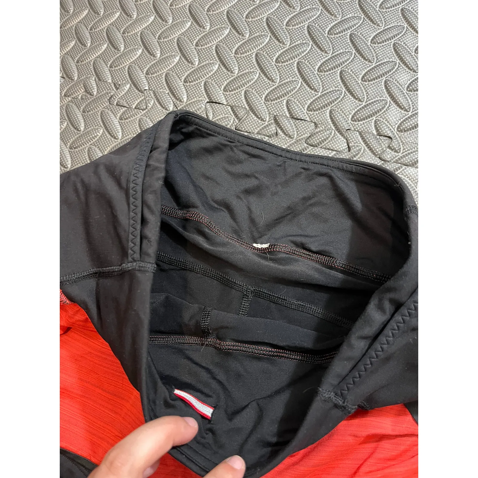 Lululemon‎ Speed Squad Skirt Flare Twisted Stripe Red Orange Womens Size 4 - Image 4