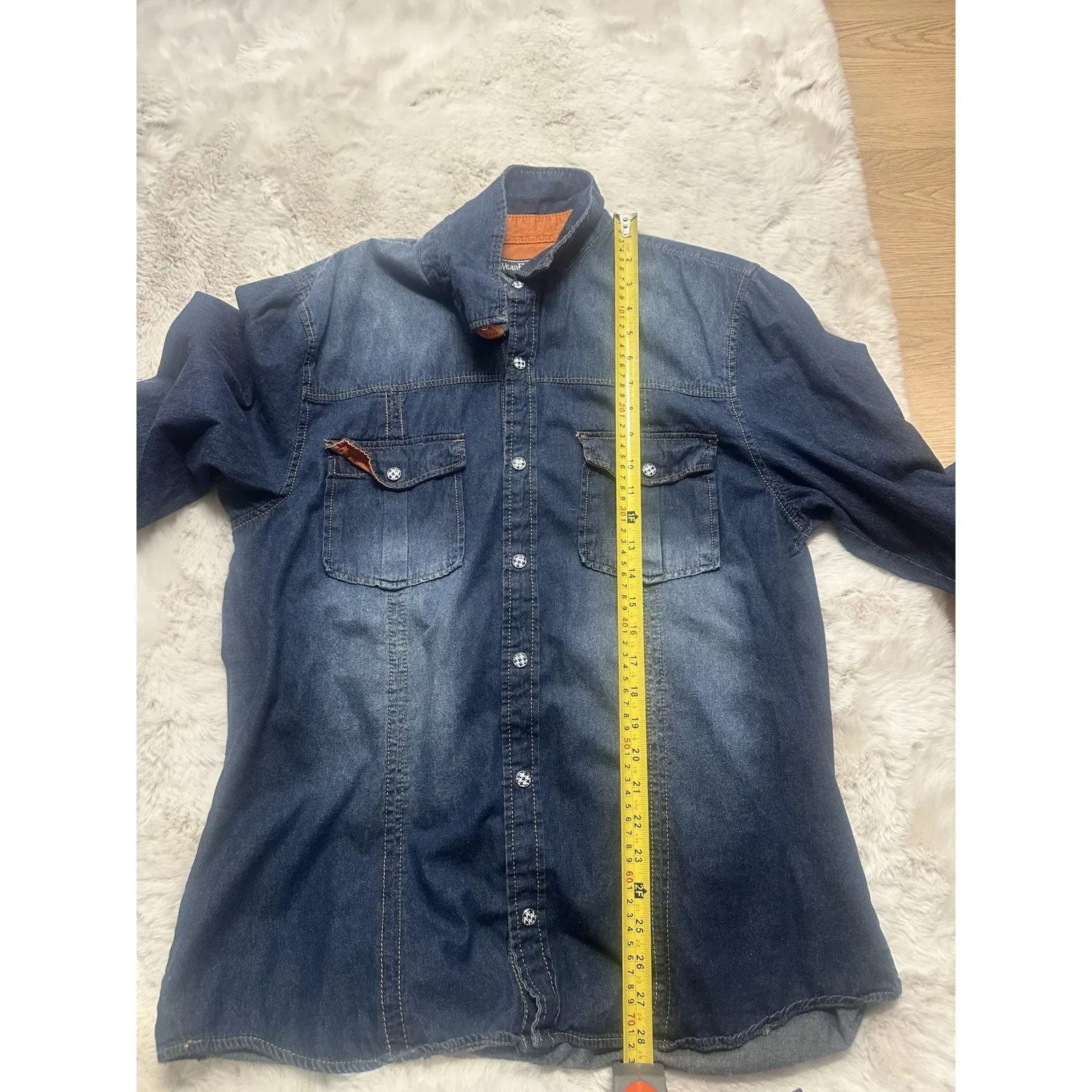 Men WhearFirst Denim button - Image 5