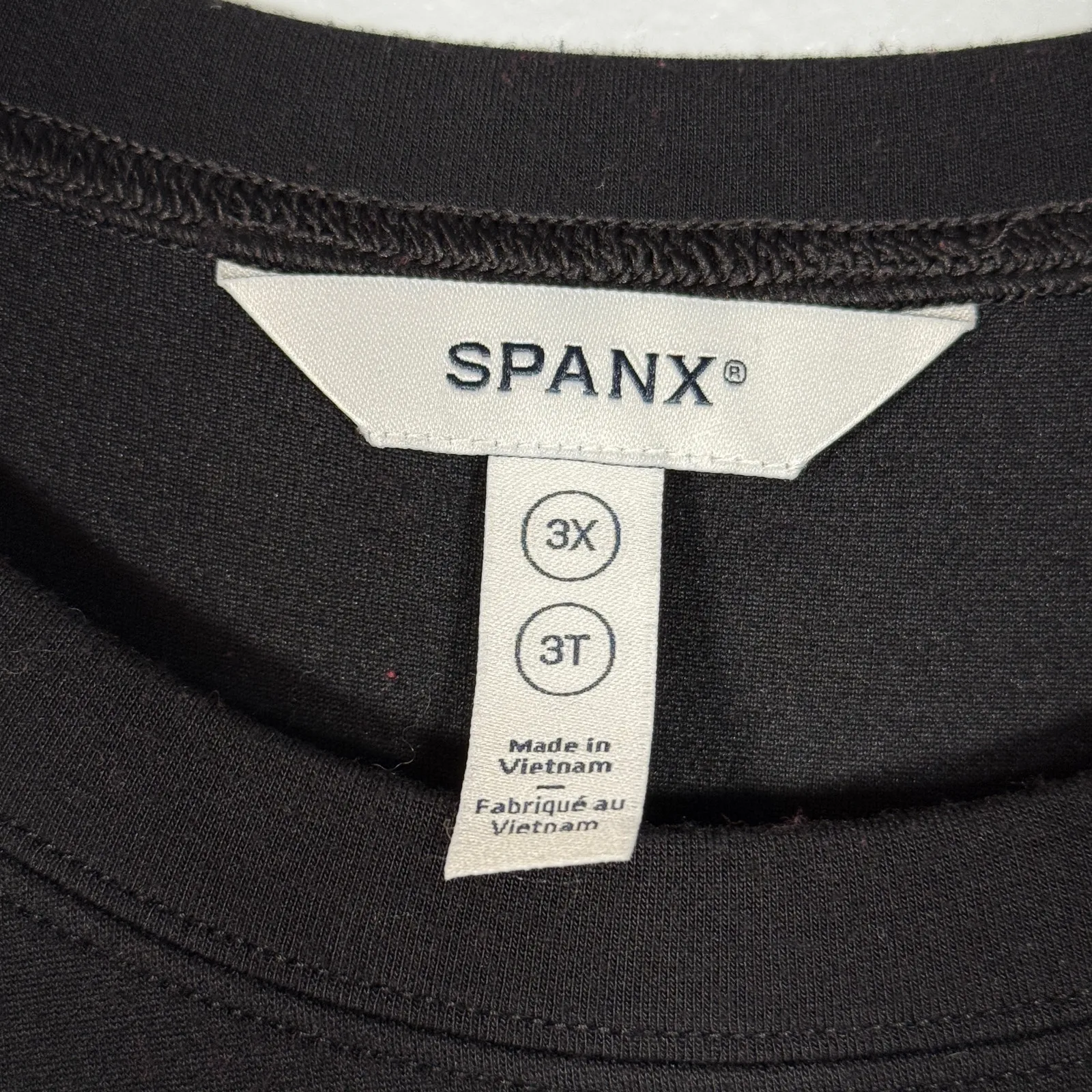 SPANX AirEssentials Crewneck Dress Black Plus 3X Pockets Travel Comfort - Image 3