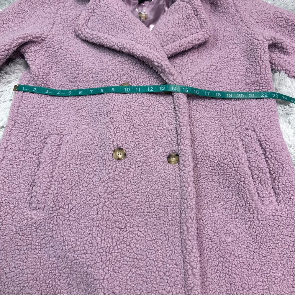 G Giuliana Teddy SHERPA MIDI Coat LILAC PINK Purple Size M - Image 6