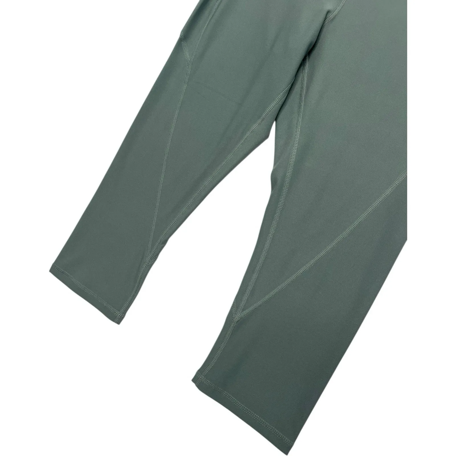 Reebok Leggings Womens Large Green Skinny Capri Training Stretch Athletic Gym - Image 7