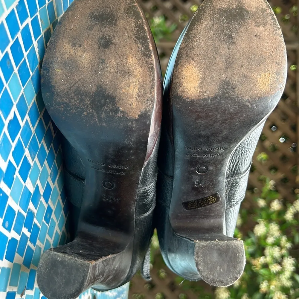 L'Autre Chose Leather Boots in Black. Size 34.5 (IT) ♥︎ Black - Image 11