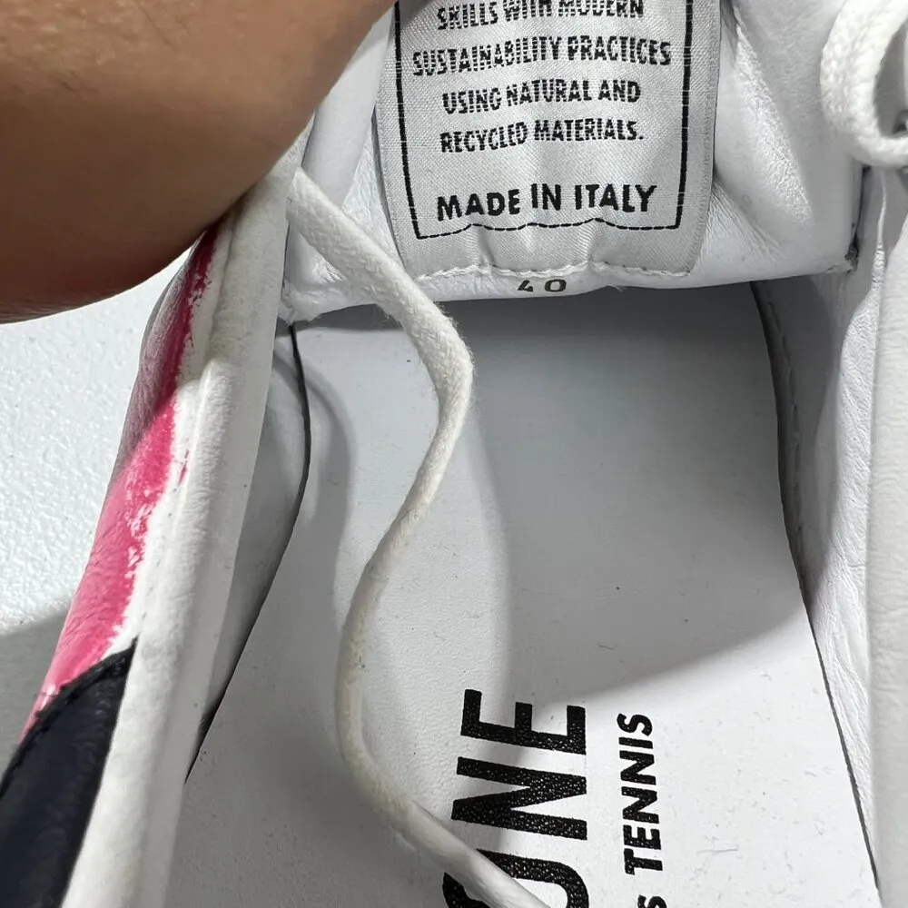 $450 NEW RE/DONE 70s TENNIS DOODLE 1/1 SHOES SZ 40 9 - Image 5