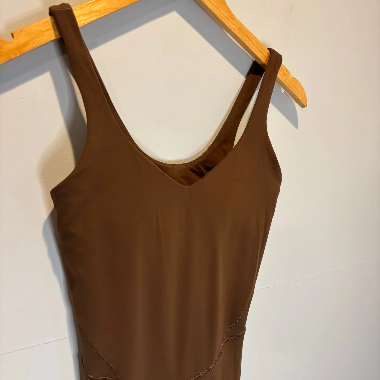 Lululemon Java Brown Align Full Length Bodysuit Jumpsuit - Image 5
