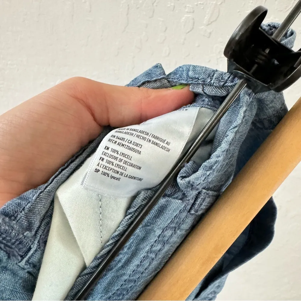 American Eagle Shorts Lyocell High Rise Button Front Fly Lightweight Size 0 - Image 5