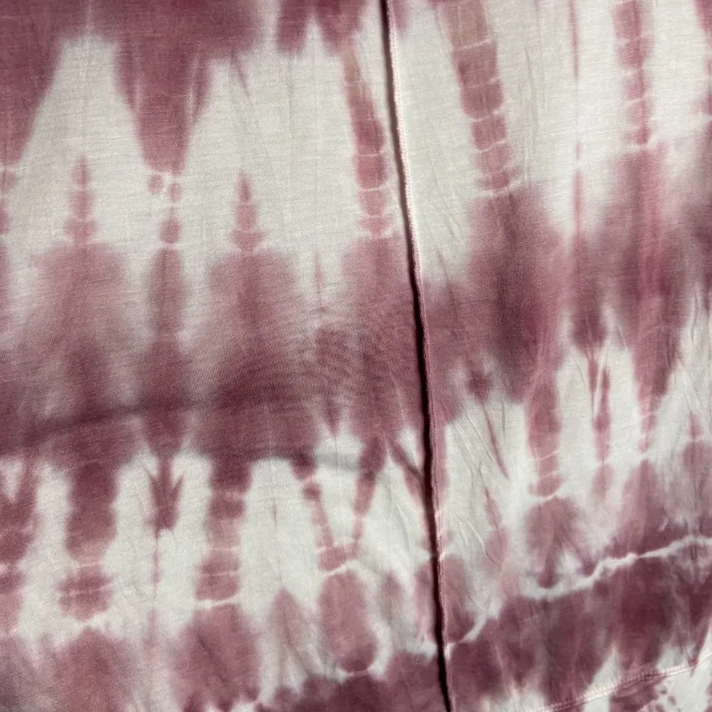 Green Tea Size Large Pink White Tie Dye High Low Tee Soft Casual Oversized Boho - Image 6