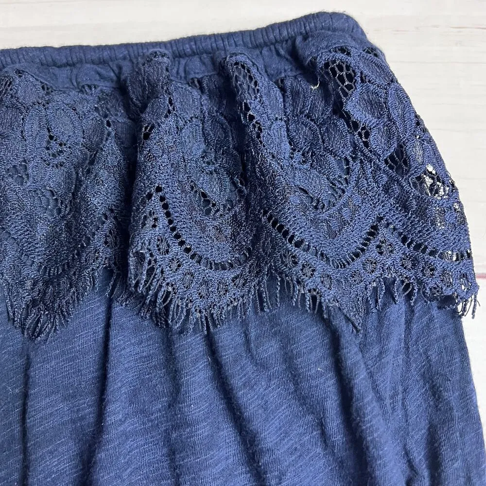 New York & Company Navy Women's Tube Top Blouse Sz XS - Image 2