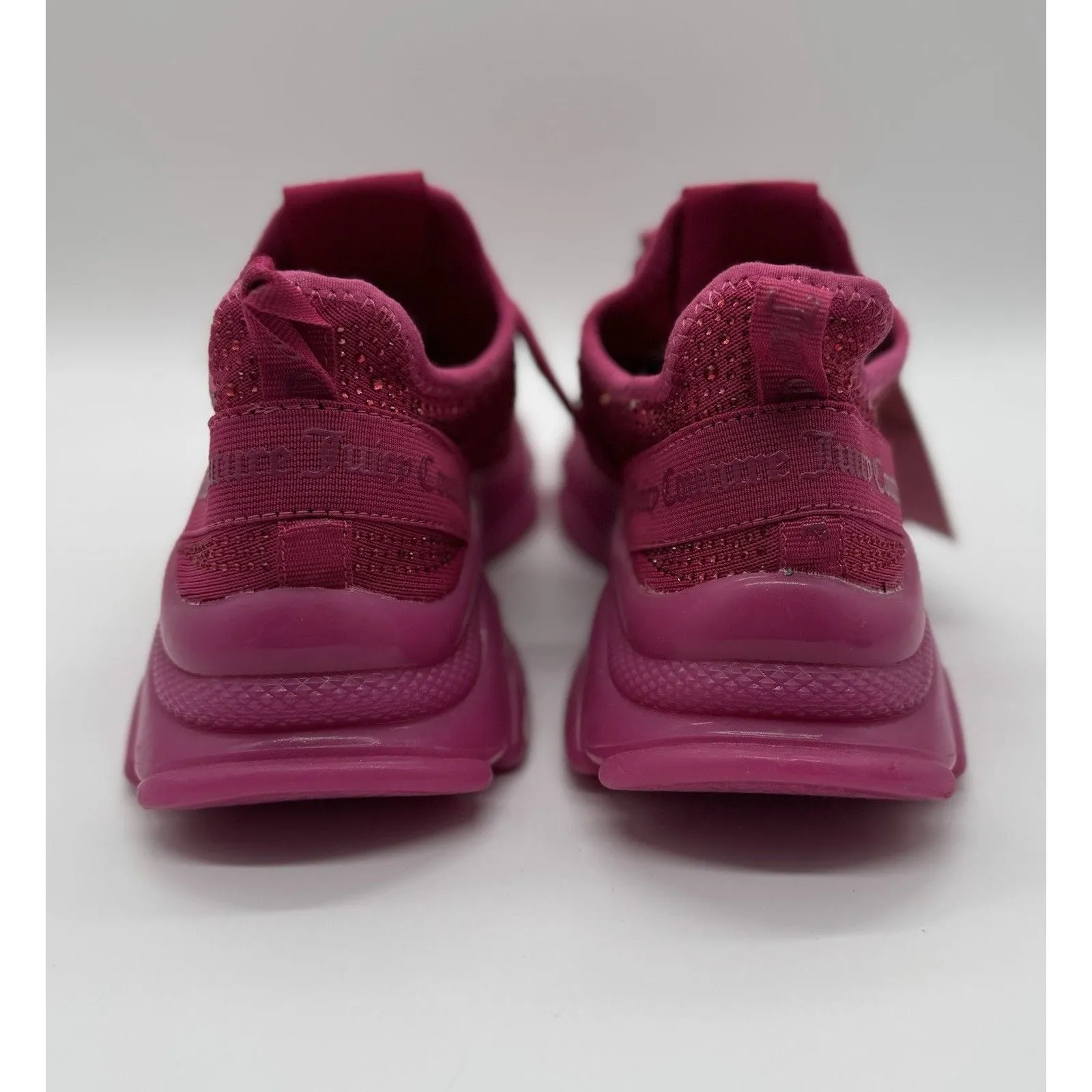 JUICY COUTURE Women’s ADANA FUCHSIA Rhinestone Sneakers 9.5 - Image 3