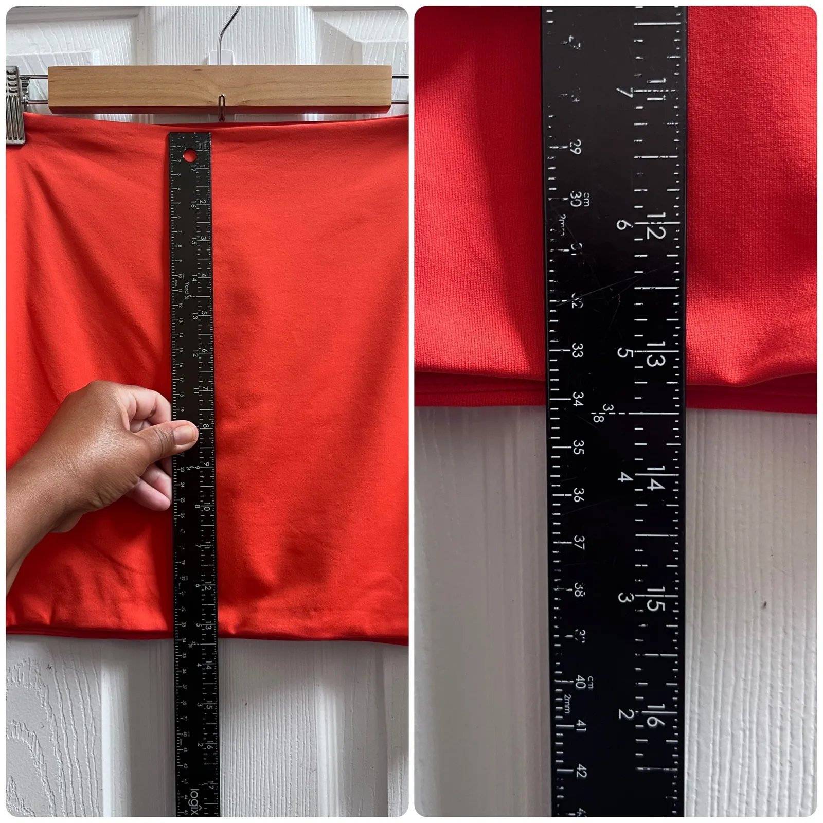 Aritzia Contour New Hot Cheeky Red Micro Tube Thong Skort Size Large Sexy - Image 4