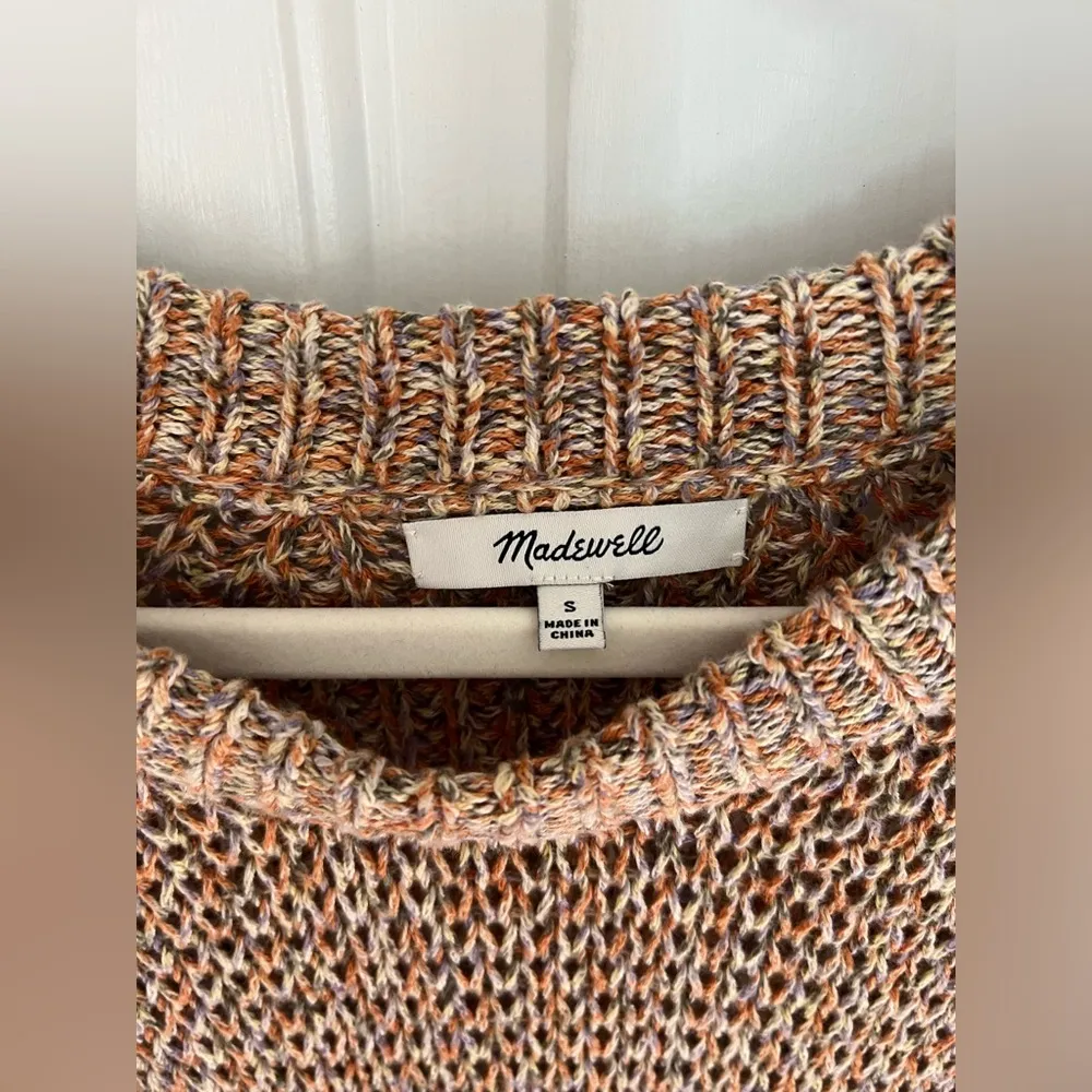 Madewell  Marled Beverly Pullover Sweater in Marled Cider Size Small - Image 5