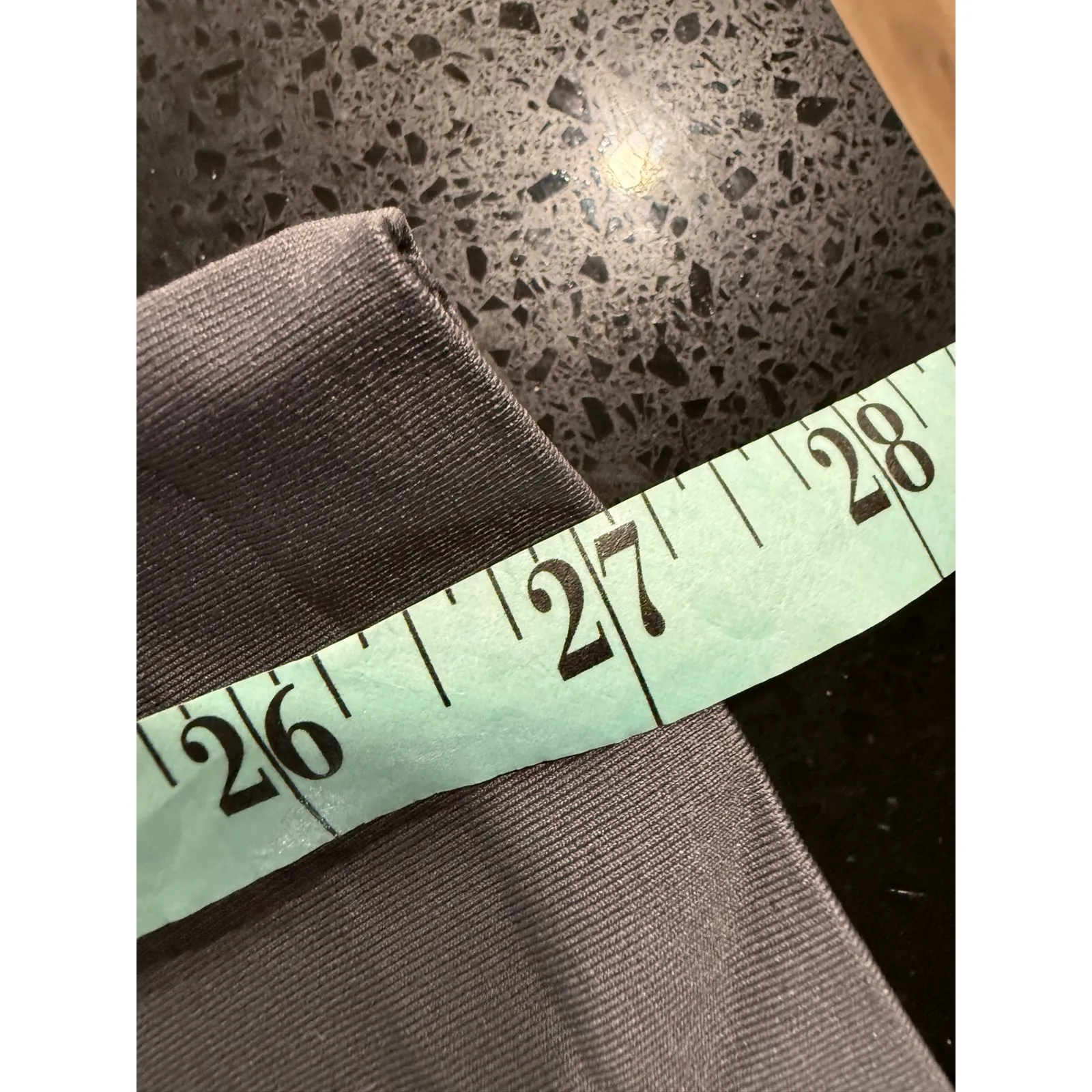 Gymshark Seamless Leggings Charcoal Grey Mint Logo Waistband XS - Image 6