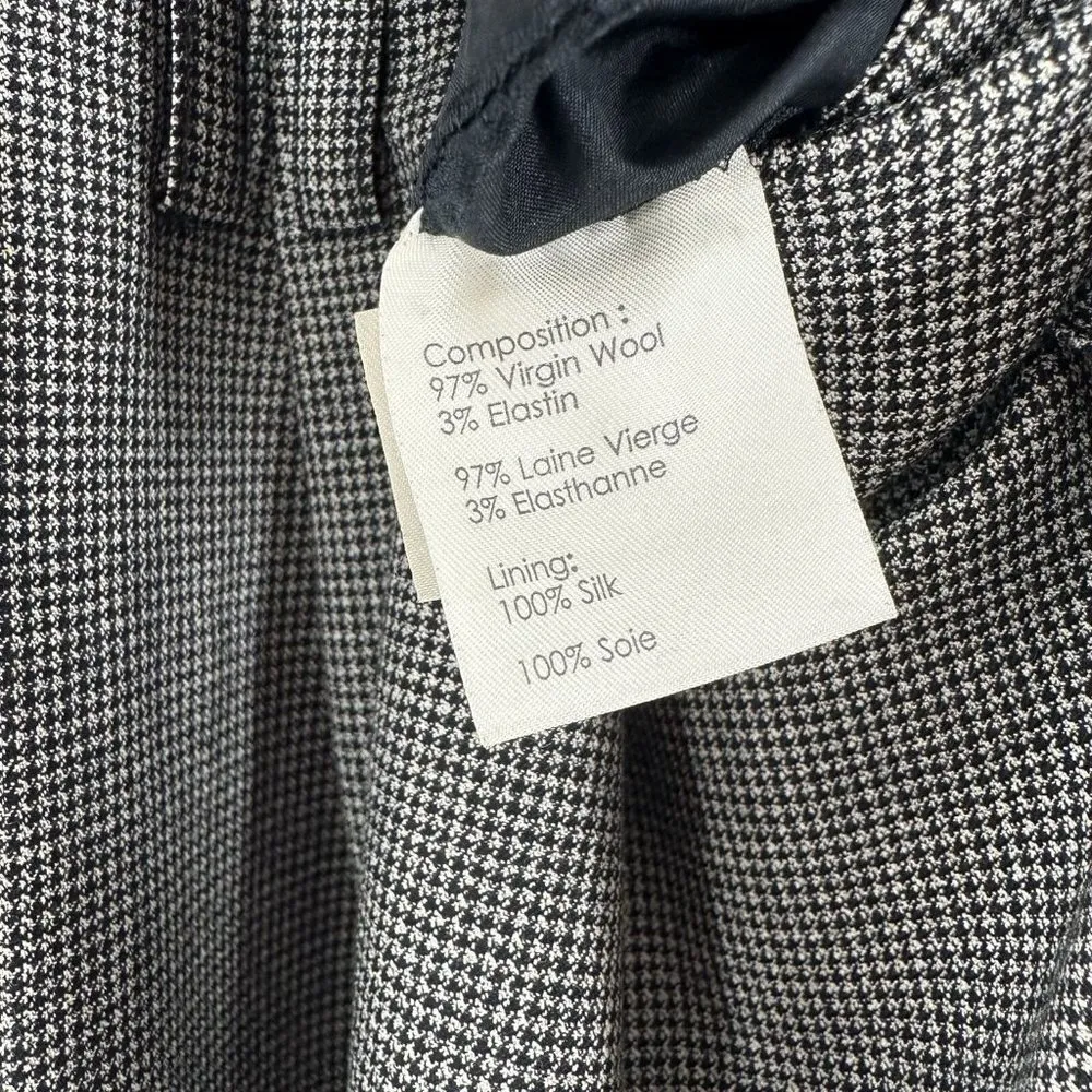 3.1 Phillip Lim Gray and Black Houndstooth Wool Pencil Skirt Size 6 - Image 5