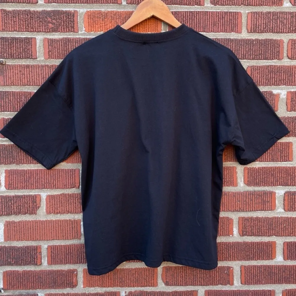 Black Tee Camp Wilderness Crew Neck Graphic T-Shirt - Image 7