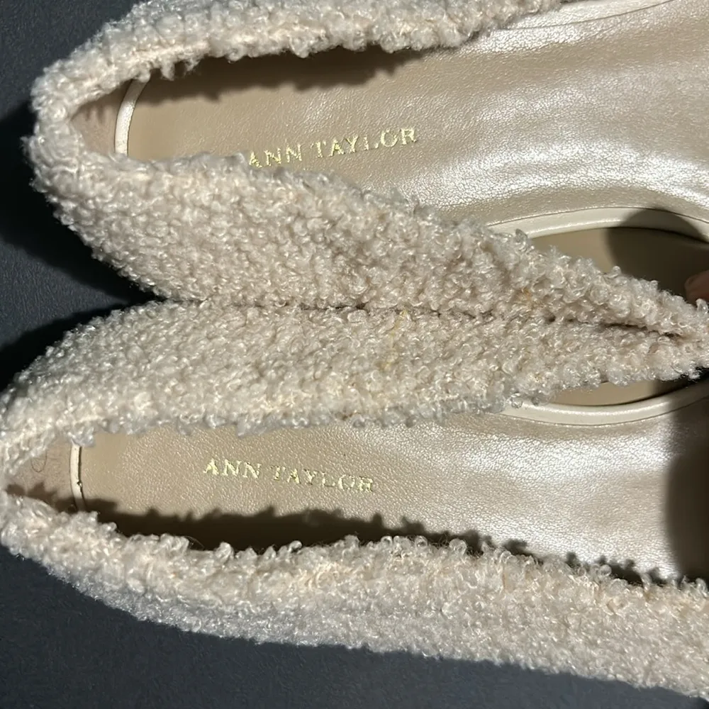Ann Taylor Sherpa Ballet Flats Size 9.5 - Image 3