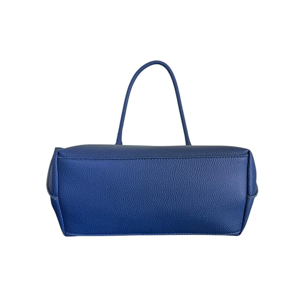 Marc Fisher pebbled faux leather blue tote bag - Image 7