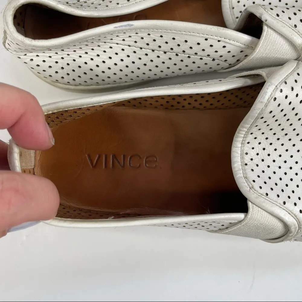 Vince Blair Slip On Leather Shoes Size 9 - Image 8