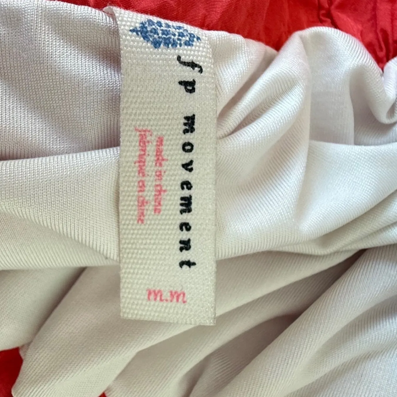 Free People FP Movement The Way Home Shorts Women's‎ Sz Medium Red Activewear - Image 8