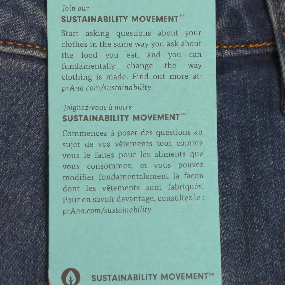 Prana Sienna Jean Deep Blue Mid-Rise Skinny Stretch Organic 8/29 - Image 10