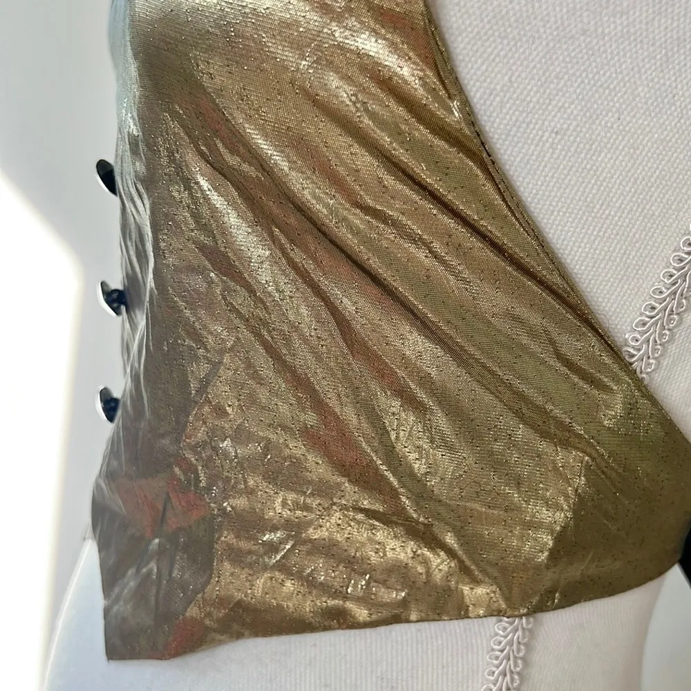 Gold Halter Vest Size XS - Image 3