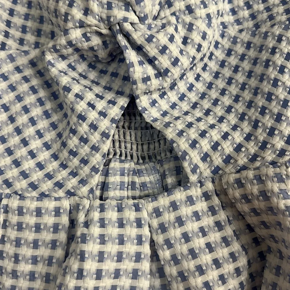 NWT American Thread purple and white patterned mini dress Sz S - Image 5