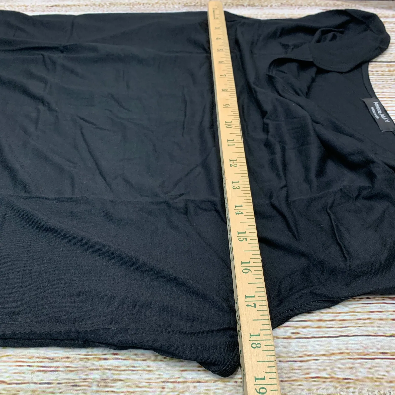 Amore All.F.Y Black Ruched Sleeveless Stretch Tank Top‎ Size 2X Made in USA - Image 4