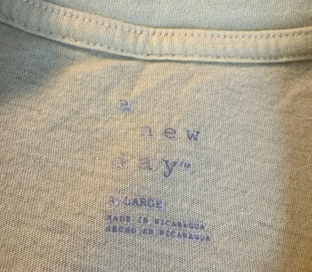 A New Day Yellow Oversized T-Shirt Women’s XL Soft Cotton Blend - Image 6