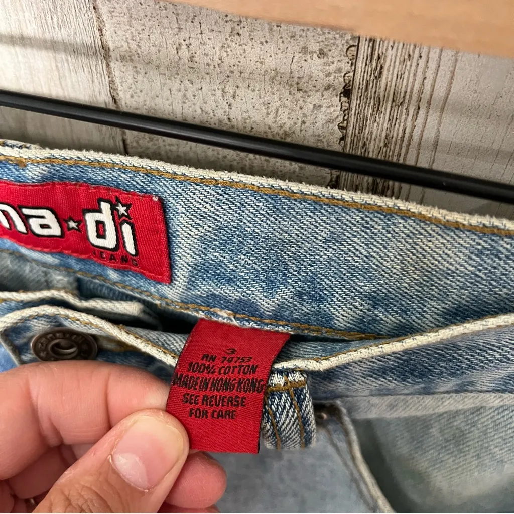 Zana Di Vintage Y2K Patchwork Raw Hem Flare Mid Rise Jeans Womens Size 3/29 - Image 5