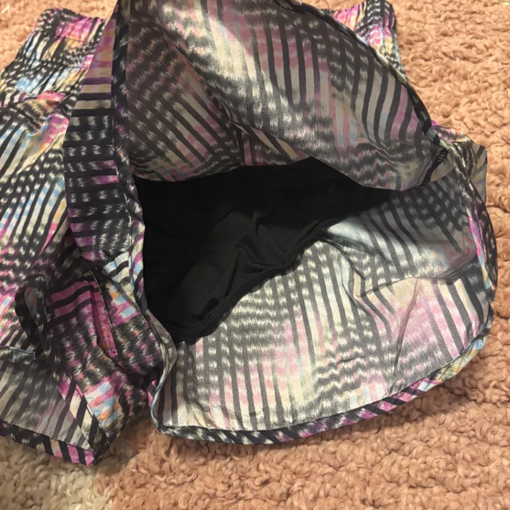 Free People Movement The Way Home Printed Shell Running Shorts Womens Size M Blue Size M - Image 9