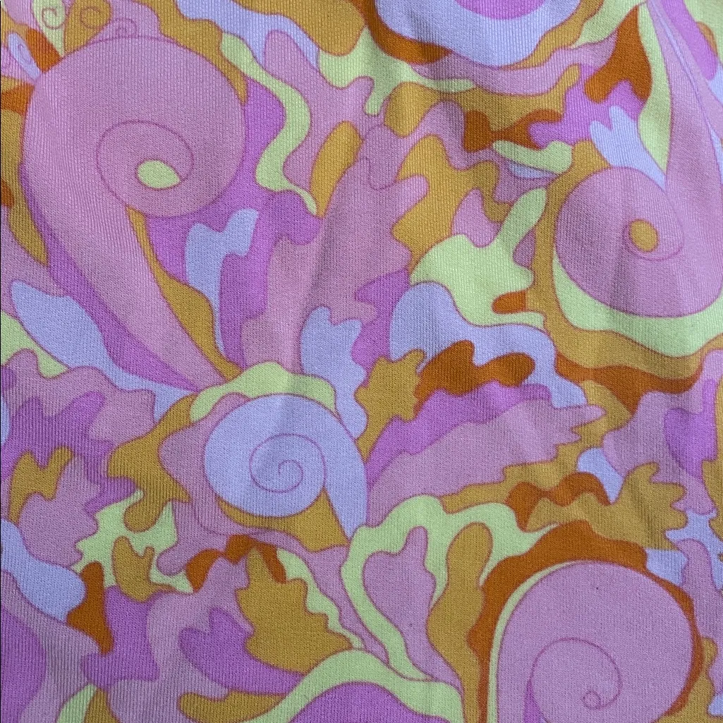 Jambys Pink Groovy Swirl Boxer Sleep Shorts Unisex Size Extra Large Pockets - Image 11